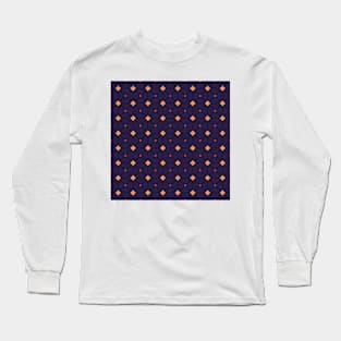 Geometric Triangles Colorful Print Pattern Neon Sunset Long Sleeve T-Shirt